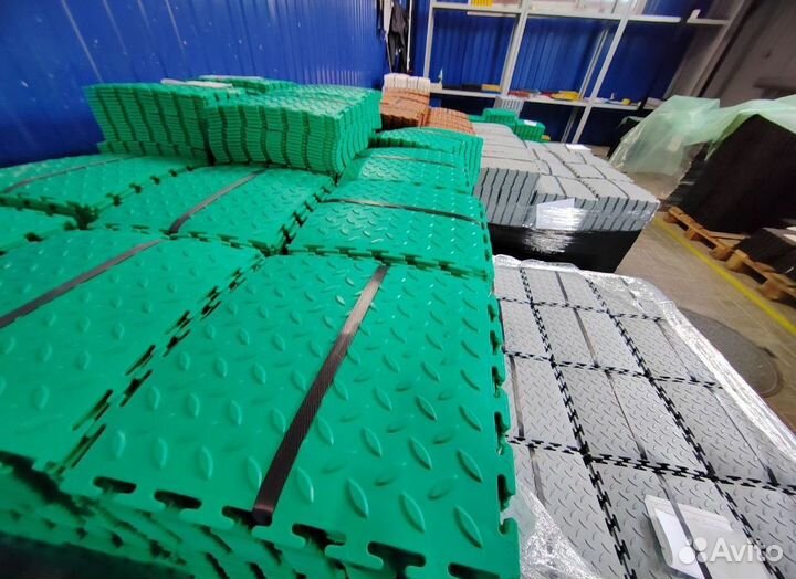 Модульная плитка пвх для гаража