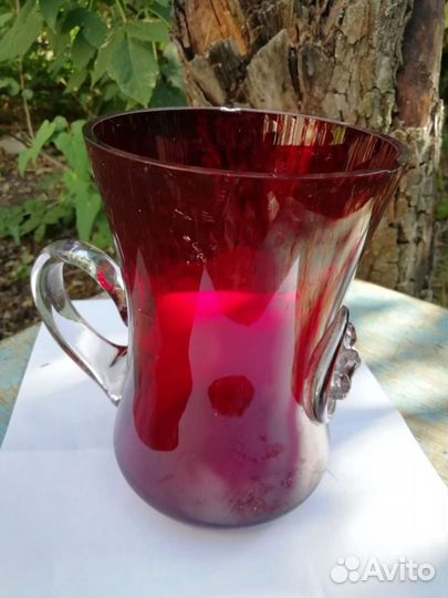 Кружка цветное стекло СССР