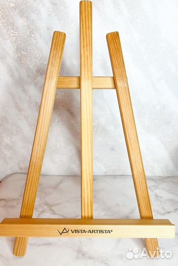 Мольберт для рисования настольный с холстом