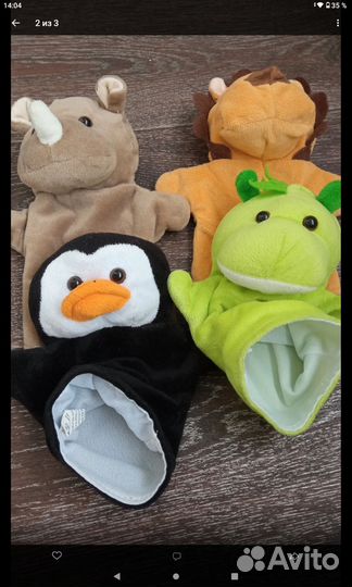 Плюшевые игрушки на руку