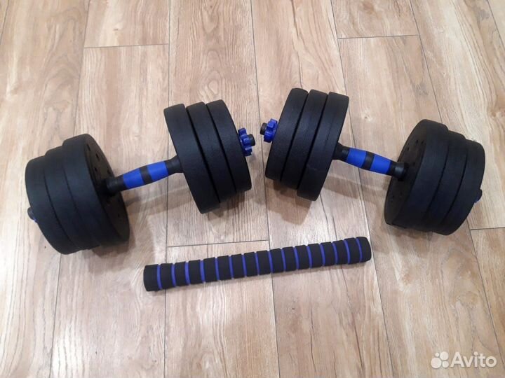 Гантели разборные + штанга 2в1 Новые