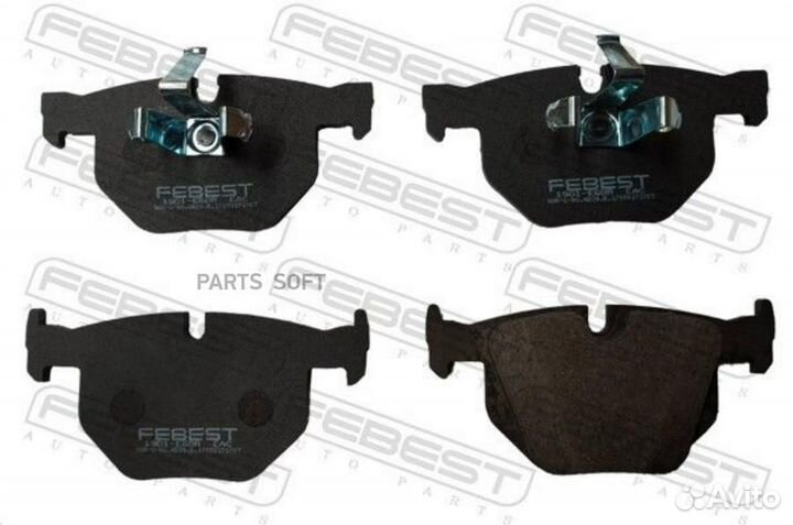 Febest 1901-E60R Колодки тормозные задние