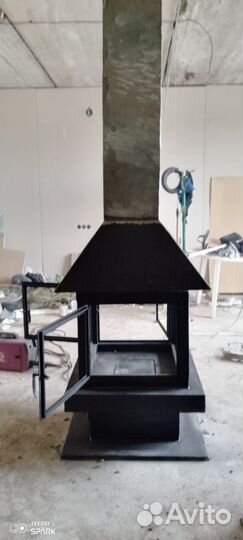 Камин подвесной