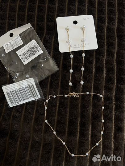 Бижутерия серьги и колье