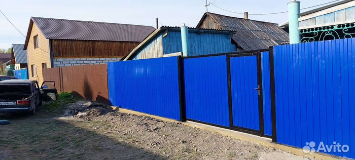 Ворота откатные забор из профлиста ремонт ворот