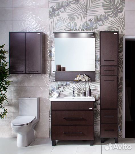 Зеркало для ванной Чили 80 (Венге) новая