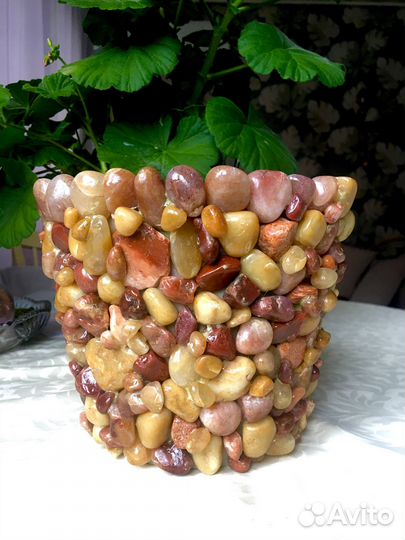 Горшки для цветов из камней