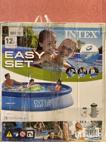 Бассейн intex Новый с насосом и фильтром