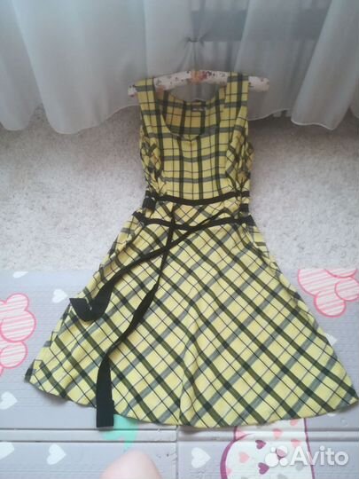 Платье в клетку 46-50
