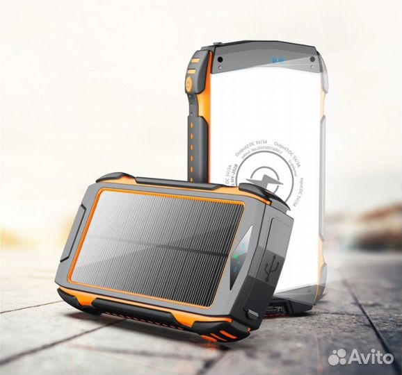 Паурбанк акб на солнечной батарее,4000 мАч
