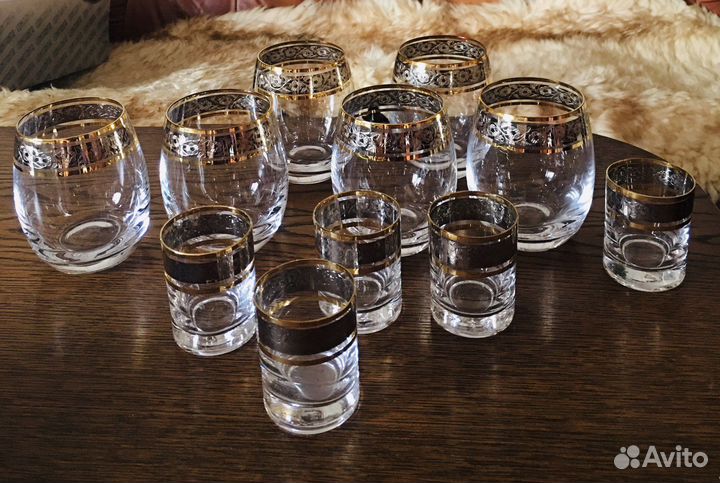 Стопки Богемия, чайные пары