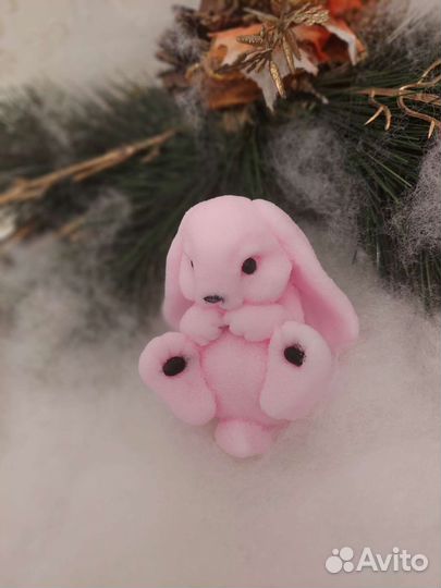 Мыло ручной работы кролик Абрикосик