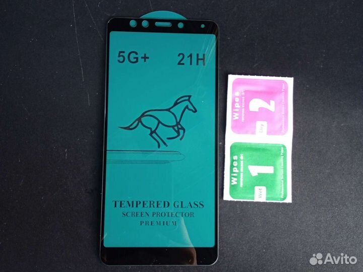 Защитное стекло на Xiaomi Redmi Note 5 Черное