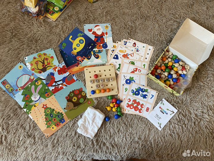 Фирменные деревянные игрушки мозаика Радуга Кидс