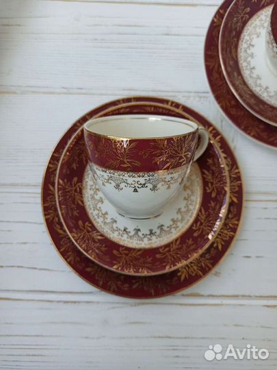 Винтажные чайные трио, Англия 50-е годы JG Meakin