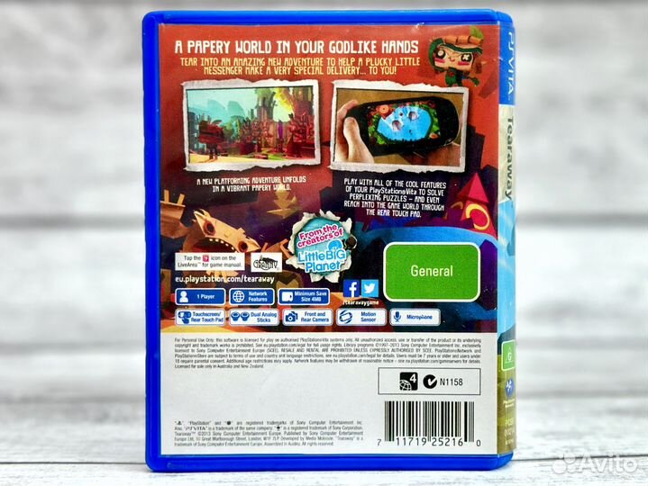 Сорванец Tearaway (PS Vita) Б/У