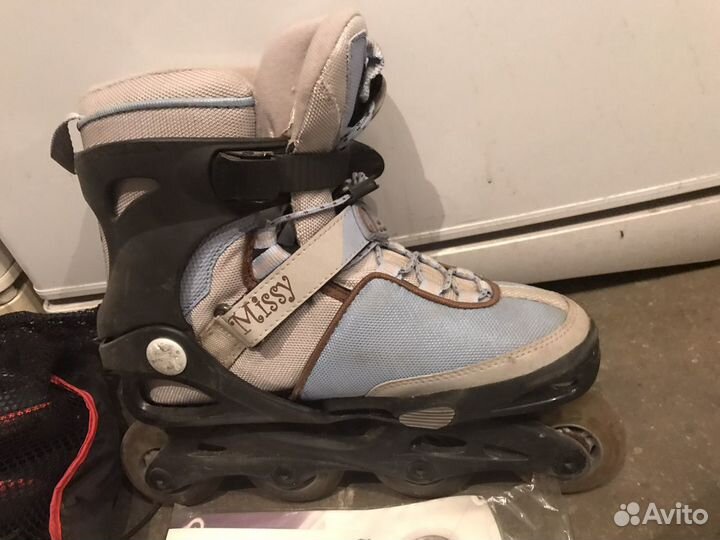 Роликовые коньки K2 размер 35-40. Защита. Шлем