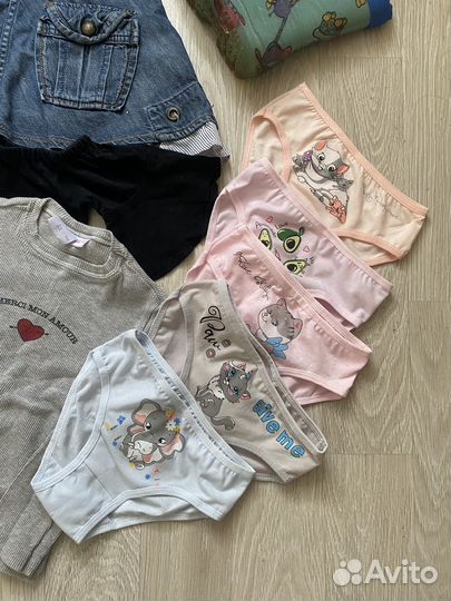 Пакет одежды для девочки, Zara, HM,р.98-104