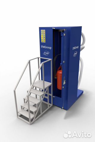 Дробеструйная установка для очистки баллонов