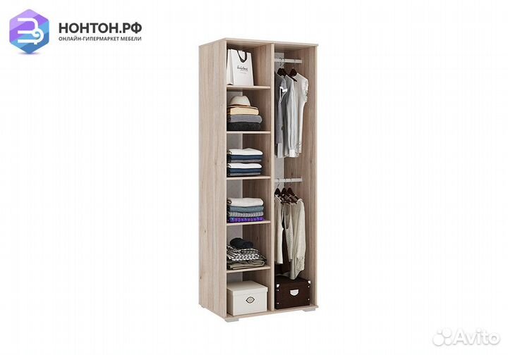 Шкаф 2-х дверный Зоо 03.01 дуб мария / белый