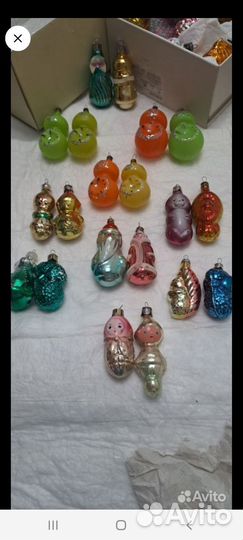 Елочные игрушки СССР поштучно