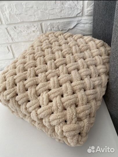 Плед из ализе пуффи