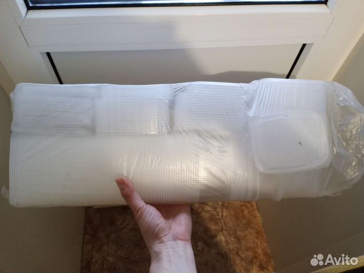 Контейнеры с крышками 500 мл. 90 штук