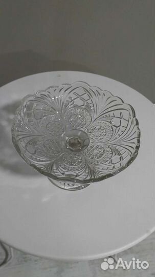 Ваза для фруктов на ножке СССР