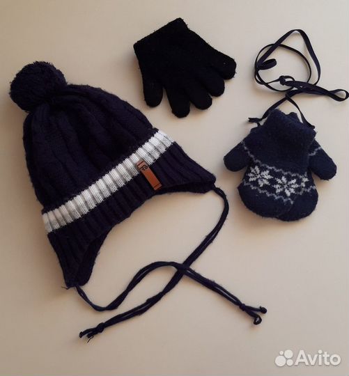 Шапка варежки перчатки