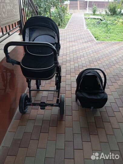 Коляска anex sport 3 в 1 черная