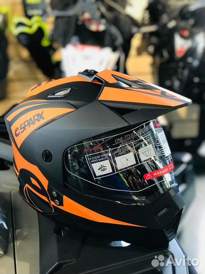 Шлем Sparx Matador, оранжевый матовый