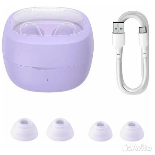 Беспроводные наушники Baseus Bowie WM02 сиреневые