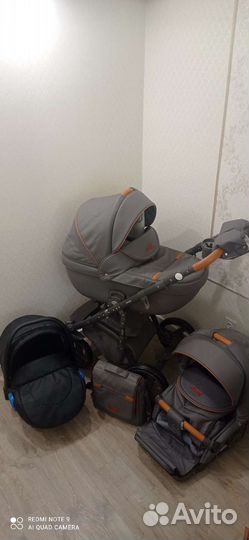 Коляска Adamex Ravena LUX 3в1 Экокожа