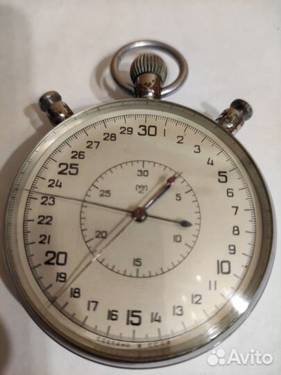 Винтажный секундомер Слава 3-кнопочный СССР
