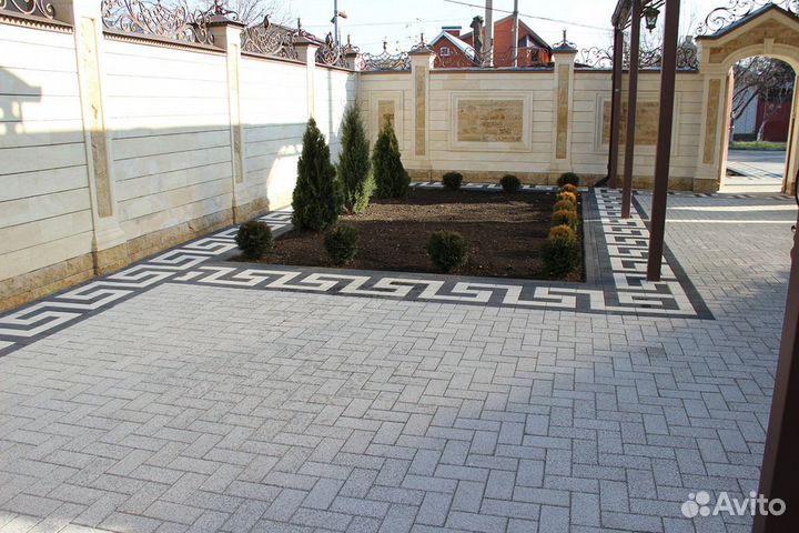 Тротуарная плитка, брусчатка Кирпич Стоунмикс (мра