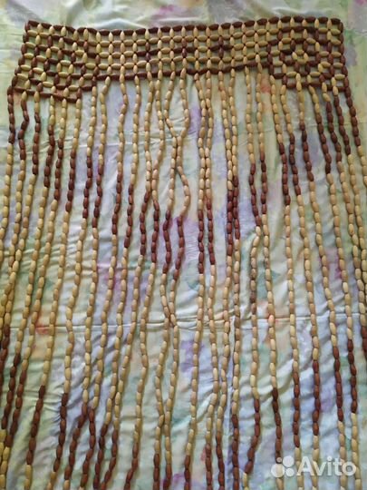 Штора декоративная из дерева