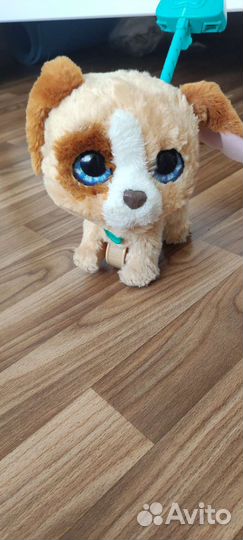 Собачка на поводке игрушка интерактивная