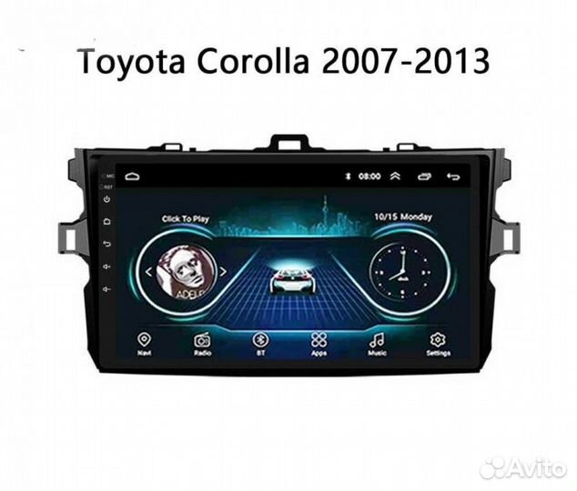 Toyota Corolla 9 дюймов Андроид