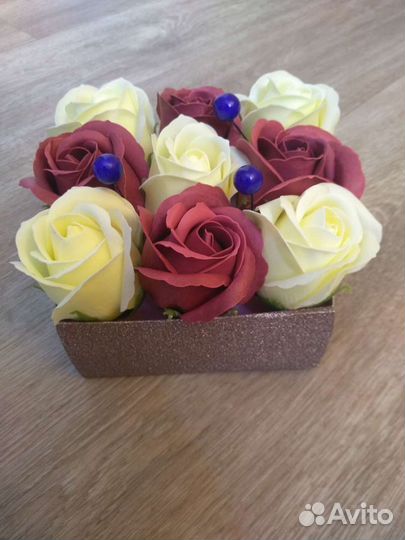 Букет из мыльных цветов