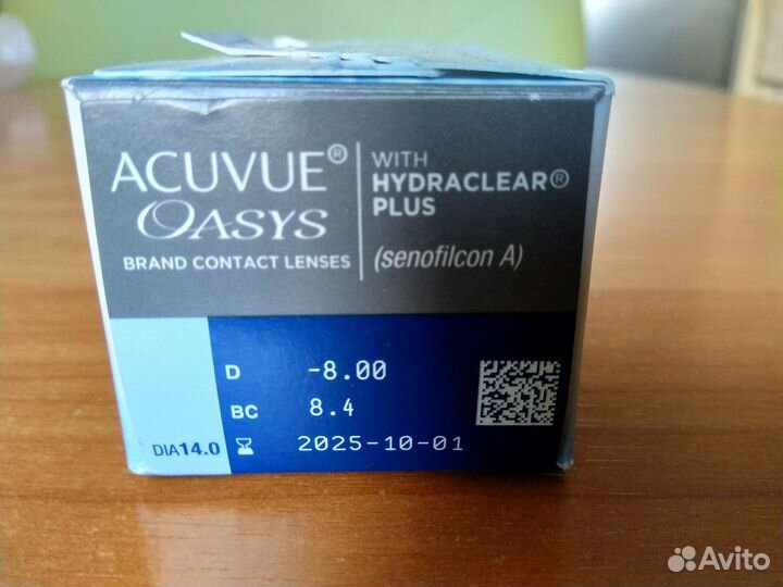 Линзы acuvue Oasys with Hydraclear Plus -8