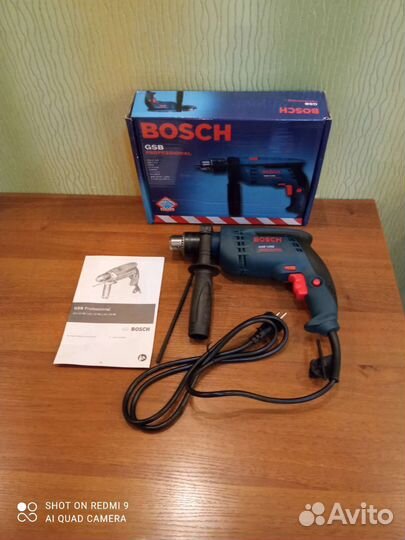 Дрель Bosch 910w ударная новая
