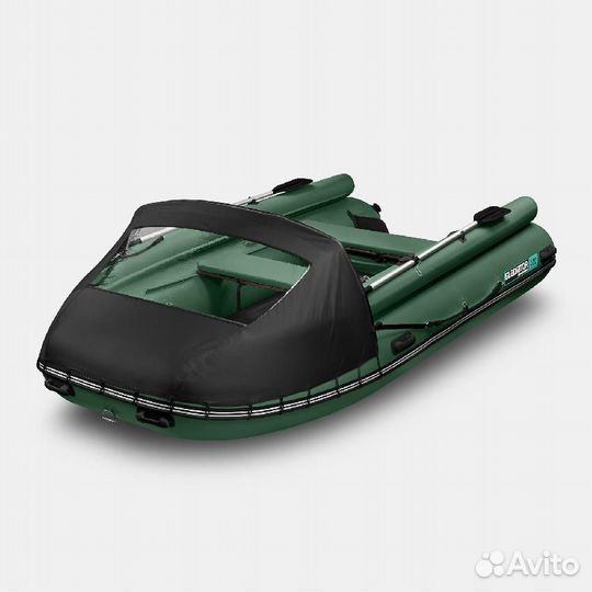 Надувная лодка gladiator E380X Зеленый