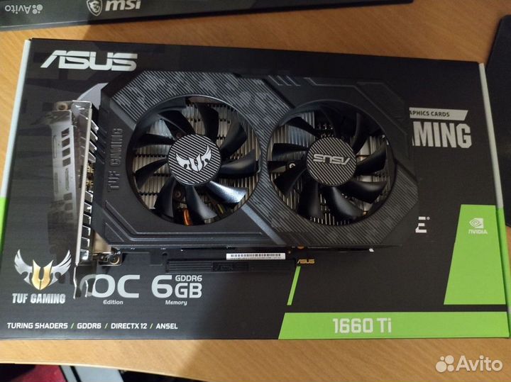 Видеокарта gtx 1660 ti 6gb Asus Tuf /Обмен