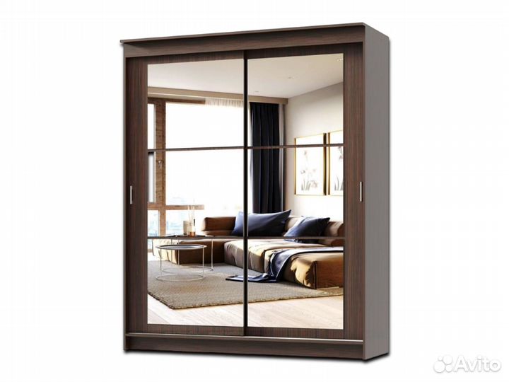 Шкаф-купе с зеркалом 200 см Новый / Доставка 1-5д