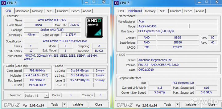 Компьютер Acer Aspire M3400 в сборе