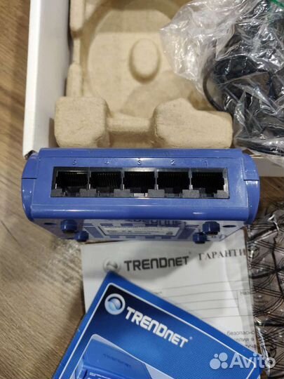 Коммутатор (свитч) trendnet 5-портов