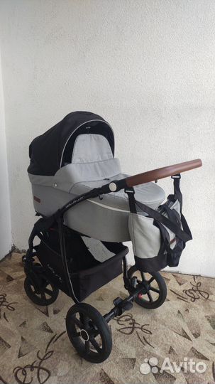 Коляска 2 в 1 Riko Basic Bella Lux серый 02