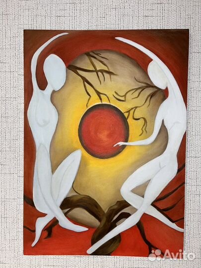 Триптих картина маслом