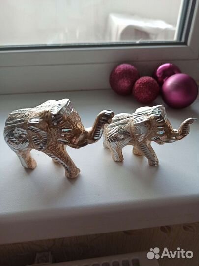 Слоны фигурки 2 шт