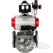 Кран шаровой DN.ru BV3232P(4pc) -FP-3WL-F-ISO-H Ду25 Ру16 полнопроходной, фланцевый, нержавеющая ста